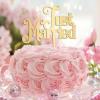 Just Married Cake Topper, “Mr & Mrs,” Gold Silhouette, 15.2 cm view 3