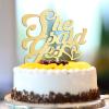 "She Said Yes" Cake Topper, Customizable "Mr & Mrs" Retro Bride and Groom Wedding Decoration view 4