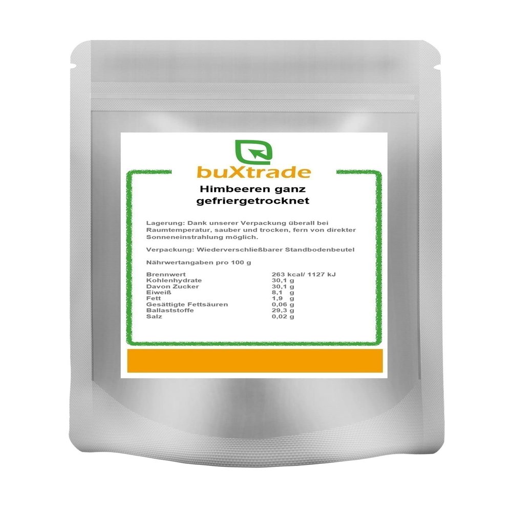 2 kg Whole Freeze-Dried Raspberries | Buxtrade
