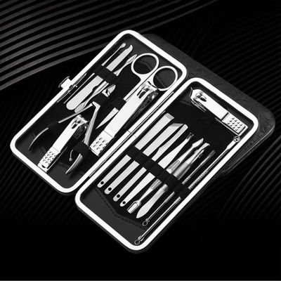HMTE 16-Piece Manicure Set with Nail Care Tools for Manicure and Pedicure (Color: A) (B)