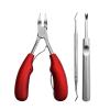 HMTE Stainless Steel Toenail Clipper Set, Single Oblique Olecranon Nail Trimmer (Color: A, Size: One Size) view 3