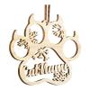Personalized Christmas Paw Ornament view 1