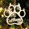 Personalized Christmas Paw Ornament view 4