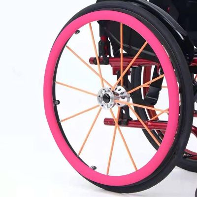 Sawmew 1 Pair 24-Inch Silicone Wheelchair Handrim Covers