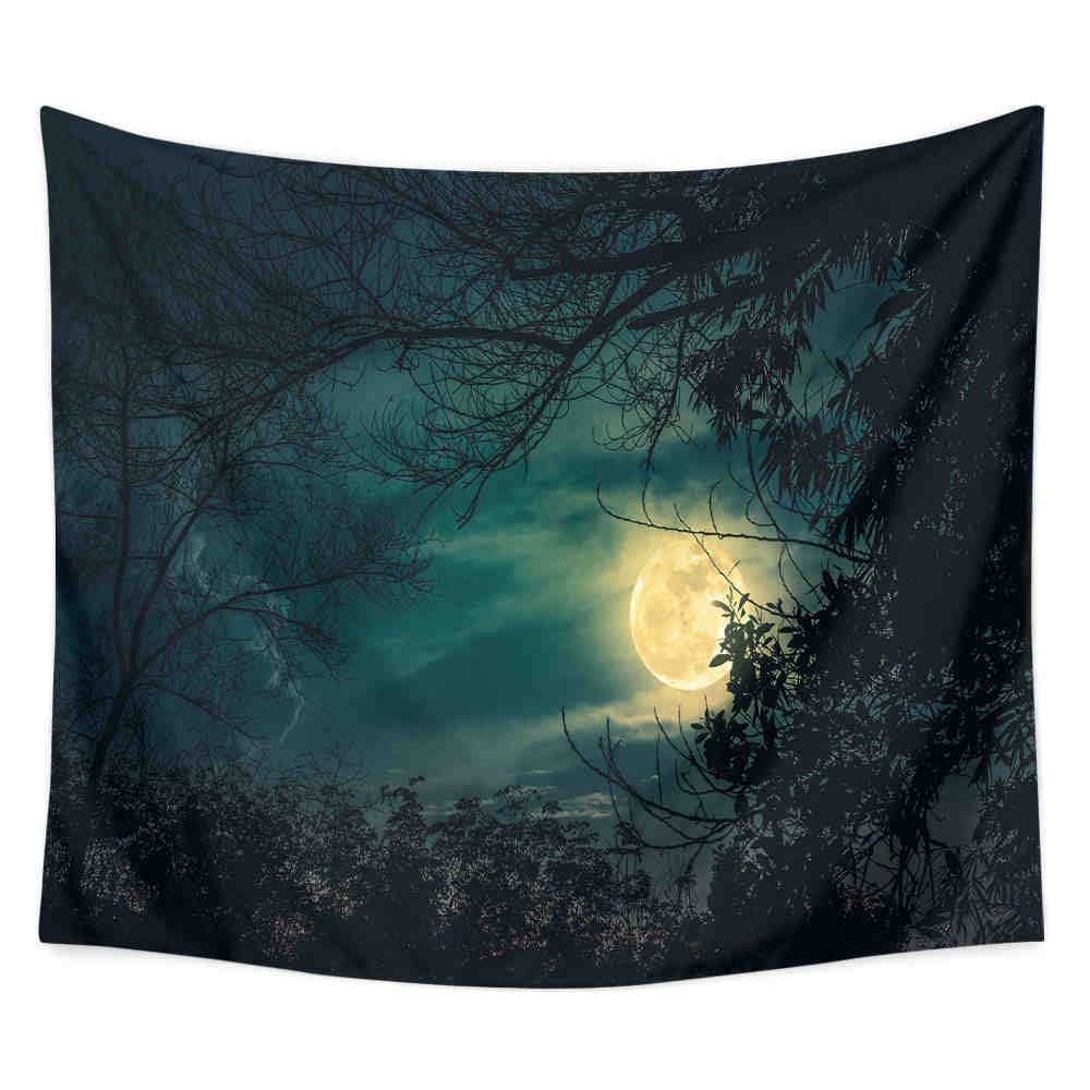 3D Starry Sky Moon Blanket, Flannel Nap Blanket, Warm Fall and Winter Blanket with 3D Print