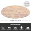 Toile de Jouy Pet Blanket, Country House Scene, Anti-Pilling, Warm, Soft Flannel Pet Rug, Lightweight, Cozy, for Cats and Dogs, 90 cm Diameter view 2
