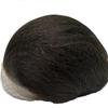 N.L.W. Men's Toupee, European Human Hair Replacement System, PU Skin with Lace Front, Natural Hairline, 10x8 in (#1 Jet Black) view 3