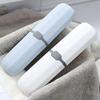 Jufjsfy Travel Toothbrush Case with Adjustable Toothpaste Holder, Blue view 4