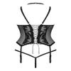 Obsessive Alessya Black Corset Lingerie Set, 2-Piece, M-L view 4