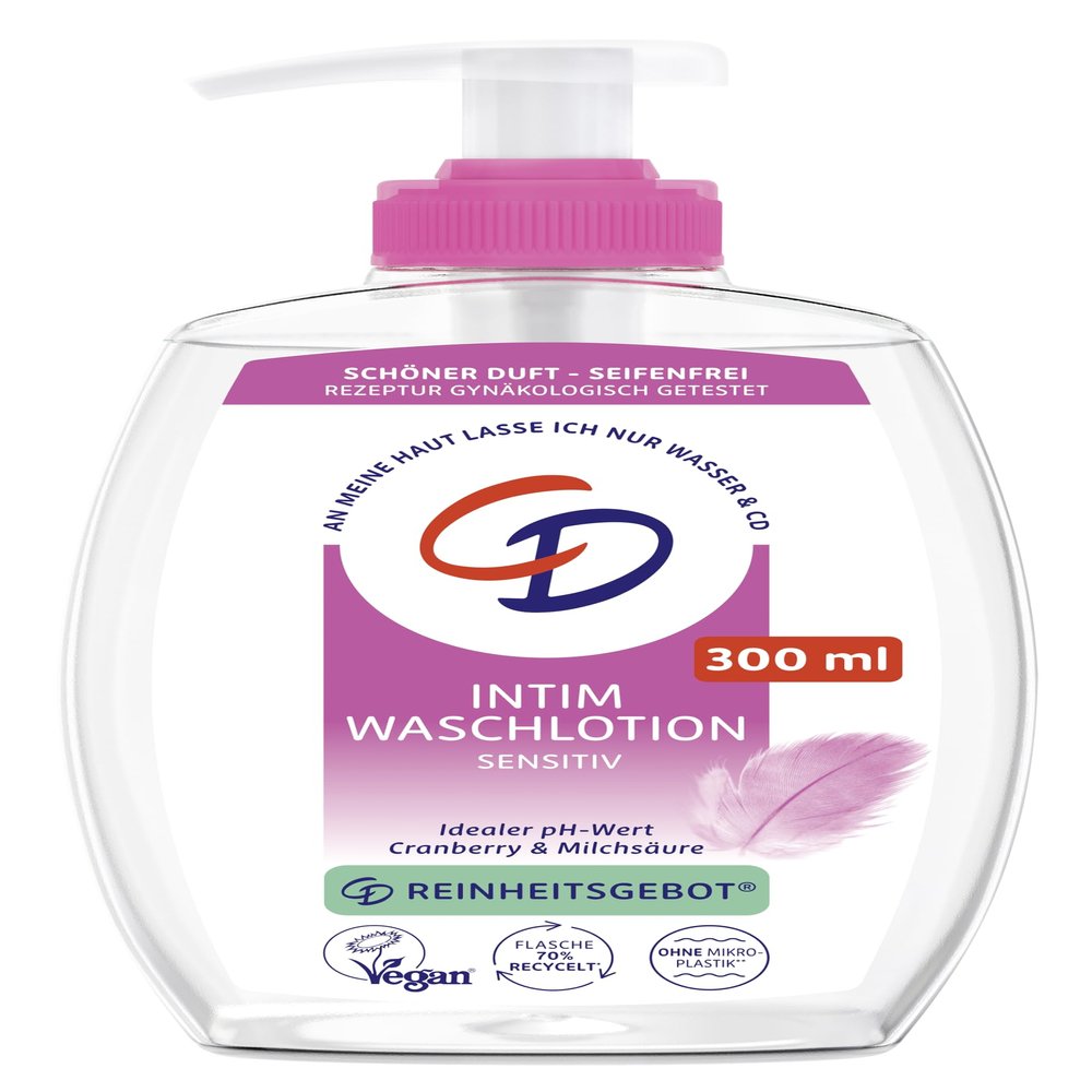 CD Feel-Good Intimate Wash Lotion | Cranberry & Lactic Acid | 300 ml