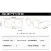 Xiaoki Reading Glasses, Fashion Square Frames for Women, Black, +2.5 view 4