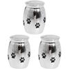 Cabilock 3-Piece Stainless Steel Mini Pet Urn Set view 1