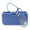 Xiaoki Clip-On Reading Glasses with Mirror Case and Cleaning Cloth, Blue, +1.00 view 1
