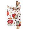 MEHOM Hoodie Blanket, Wearable Couch Throw, Cute Gnome Design, Hooded Blanket for Kids, Teens, Men and Women (99.1 x 129.5 cm) view 3