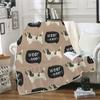 RFFLUX 3D-Printed Sherpa Blanket, 150 x 200 cm, Soft Microfiber Dog Design view 1