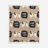 RFFLUX 3D-Printed Sherpa Blanket, 150 x 200 cm, Soft Microfiber Dog Design view 2