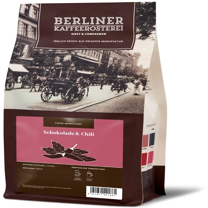Chocolate & Chili Flavored Ground Coffee, 500 g