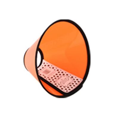 Soft Cone Collar for Dogs and Cats, Post-Surgery Recovery, Soft Orange, Size 2 (21–23 cm)