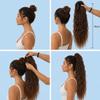 CAISHA 70 cm Clip-On Ponytail Hairpiece, Brown Blonde Highlighted H704 view 4
