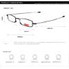 Xiaoki Men's and Women's Anti-Blue Light Reading Glasses with Telescopic Temples, Foldable Portable Glasses with Case, Anti-Headache and Eye Strain Relief (+2.0) view 3