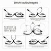 JM 2-Pair Flip-Down Makeup Reading Glasses for Women, +4.5 view 3