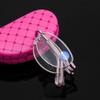 Xiaoki Reading Glasses with Pink Frame, Foldable, Blue-Light Blocking, +1.5 view 1