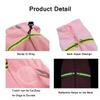 BT Bear Winter Coat for Small Dogs, Soft Fleece with Reflective Zipper, Pink, XL view 4