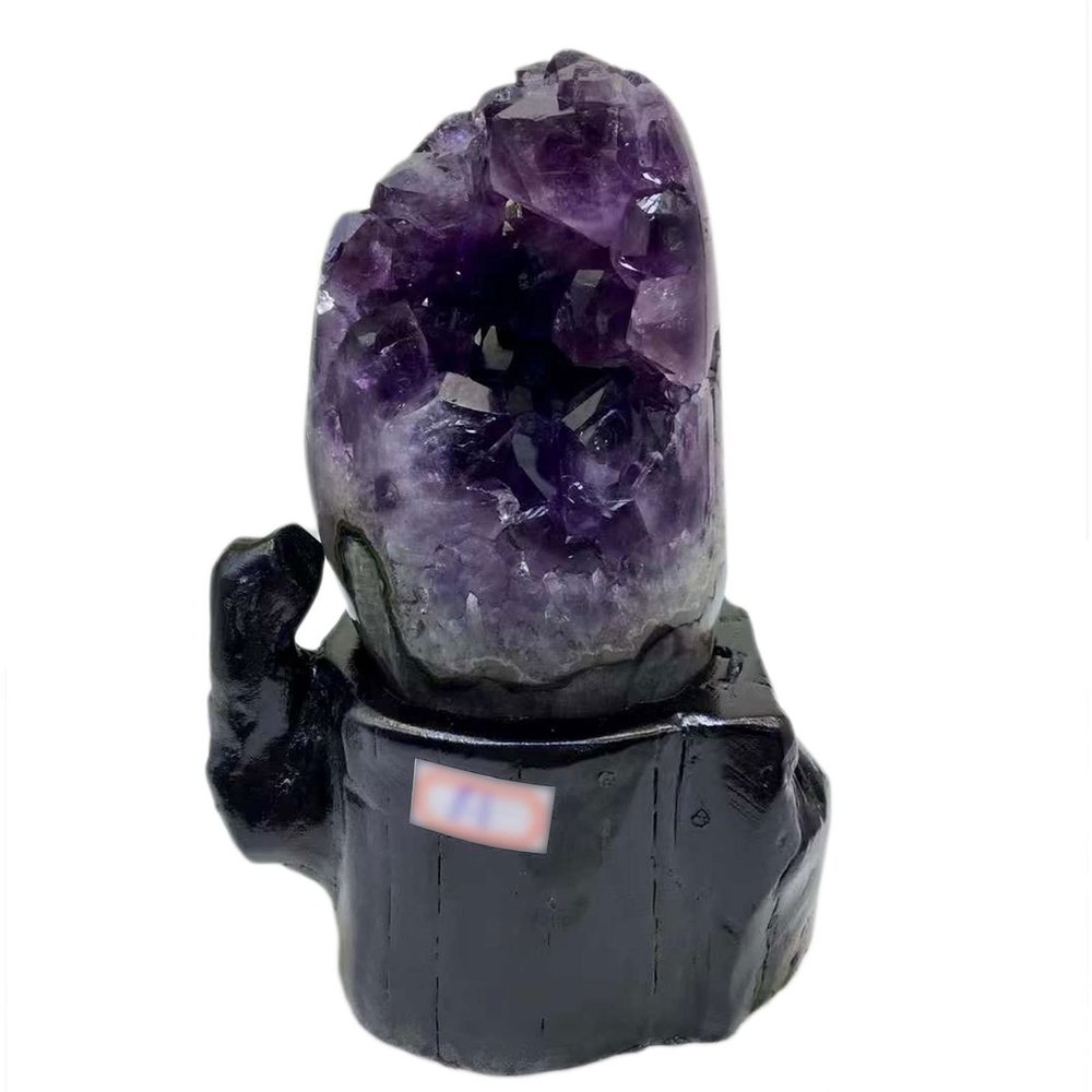 AADECOR Amethyst Crystal Geode Cluster, Raw Quartz Healing Crystal Druzy Mineral Specimen, 1 kg
