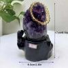 AADECOR Amethyst Crystal Geode Cluster, Raw Quartz Healing Crystal Druzy Mineral Specimen, 1 kg view 3