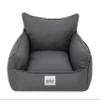Dog Car Seat and Pet Bed, Graphite, 57 x 55 x 30 cm view 2