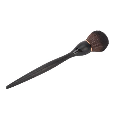Powder Makeup Brush, Professional Synthetic-Fiber Blush Brush with Soft Bristles, Ergonomic Makeup Artist Powder Brush, Black