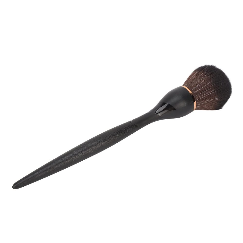 Powder Makeup Brush, Professional Synthetic-Fiber Blush Brush with Soft Bristles, Ergonomic Makeup Artist Powder Brush, Black