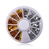 THCBD 2mm/3mm/4mm/5mm AB Acrylic Diamond Nail Glitter Rhinestones for DIY Nail Art view 1