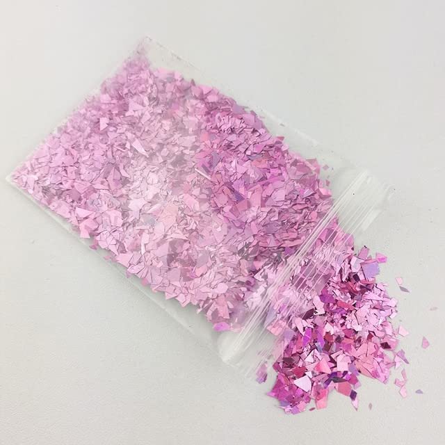 THCBD 10g AB Nail Glitter Flakes, Shell Sparkle