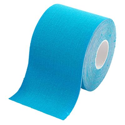 Kinesiology Tape, 5 m, 4 Rolls, Elastic Muscle Support Tape, Light Blue