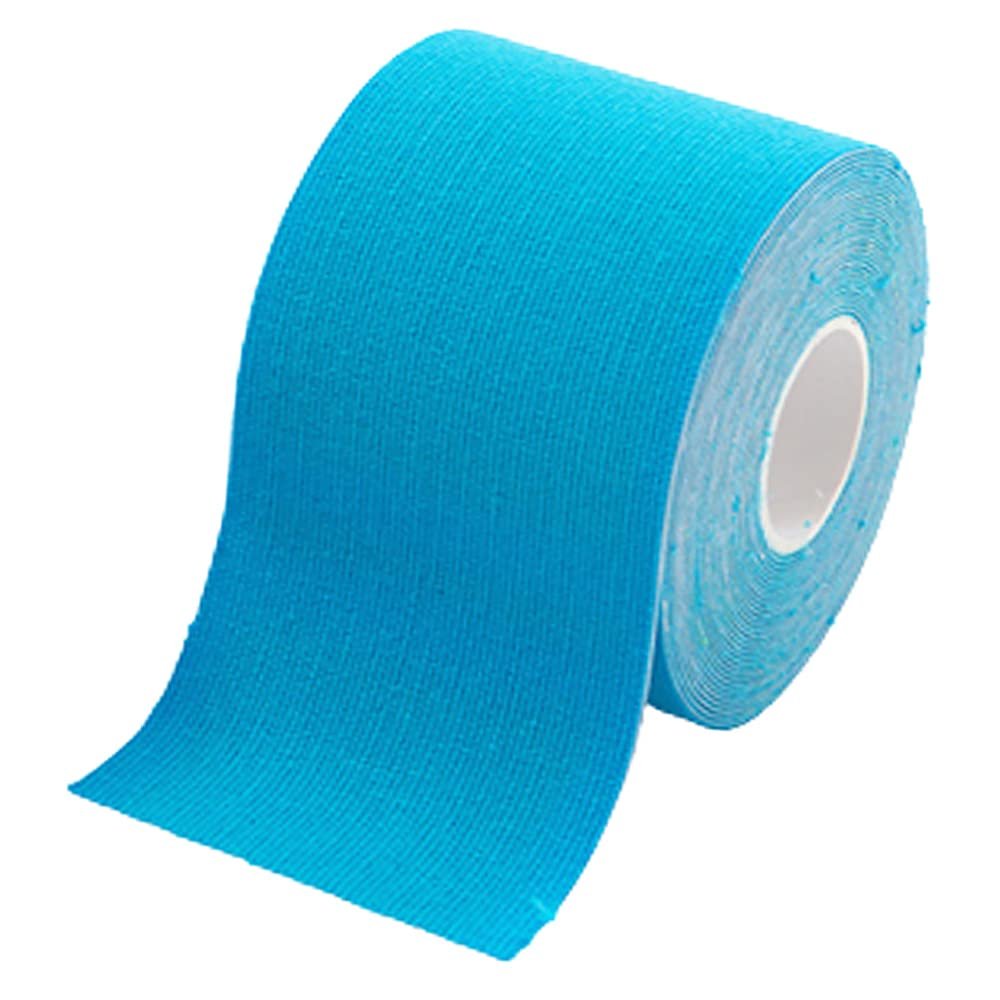 Kinesiology Tape, 5 m, 4 Rolls, Elastic Muscle Support Tape, Light Blue