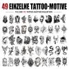 Leesgel Temporary Tattoos for Adults, 112 Fake Tattoos for Carnival view 2