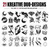 Leesgel Temporary Tattoos for Adults, 112 Fake Tattoos for Carnival view 3
