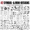 Leesgel Temporary Tattoos for Adults, 112 Fake Tattoos for Carnival view 4