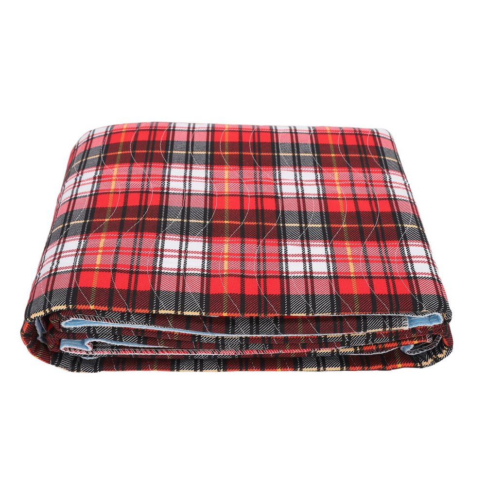 Luqeeg Washable Incontinence Bed Pad, 3-Layer Waterproof Cotton, 35.4 x 47.2 in