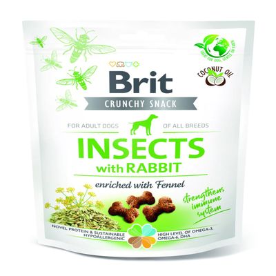 VAFO PRAHA Brit Pog Dog Snacks 200g Insect Rabbit