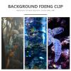 Mipcase 2-Piece Aquarium Background Clips, Transparent Adjustable Acrylic Clamps view 4
