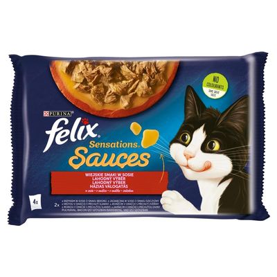 Nestle Polska Felix Wet Cat Food, 4 x 85 g