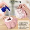 TIESOME Silicone Dog & Cat Bath Brush with Shampoo Dispenser view 3
