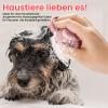 TIESOME Silicone Dog & Cat Bath Brush with Shampoo Dispenser view 4