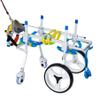 KROITY Adjustable 4-Wheel Dog Wheelchair for Front and Hind Legs view 1