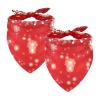 Snowy Christmas 2-Pack Bandanas for Dogs, Cats & Puppies view 1