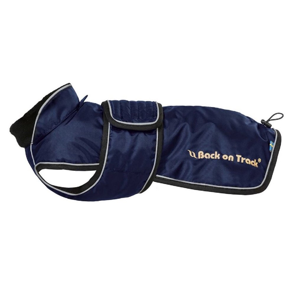 Back on Track Buddy Dog Coat for Dachshunds, Basset Hounds, and Drevers (68 cm, Blue)
