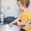 LEBOCADO U-Shaped Children's Toothbrush, Silicone Bristles, Ages 2–6, Tiger Blue view 4