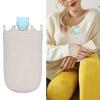 Food-Grade Silicone Hot Water Bottle, 3–5 Hour Insulation, Knitted Cover, Gray view 4